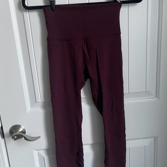 lululemon athletica Pants - Merlot Wunder Train High-Rise Tight 28"
